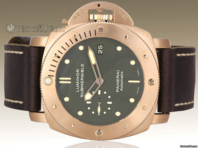 Panerai PAM 382 BRONZO" - Luminor 1950 Submersible 3-Days Automatic - 47mm Bronze Case - Special Edition 1000 Pieces - Brand New & JUST RELEASED watches