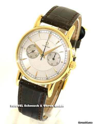 Omega Chronograph Handaufzug Kal. 320 in 18 ct Gelbgold (gebraucht) watches