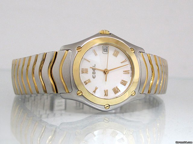Ebel Classic Wave, Edelstahl/Gold, Datum watches