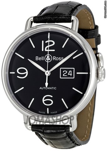 Bell & Ross WW1 Grande Date Black Dial Automatic Mens Watch BRWW196-BL-ST watches