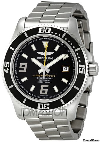 Breitling Superocean 44 Black Dial Autoc Mens Watch A1739102-BA78SS watches