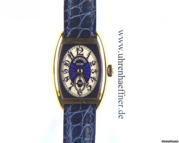 Franck Muller Cintree Curvex Chronometro Handaufzug Gelbgold 35x25mm watches