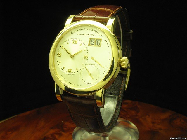 A. Lange & Sohne Lange 1 18kt Gold Handaufzug Herrenuhr watches