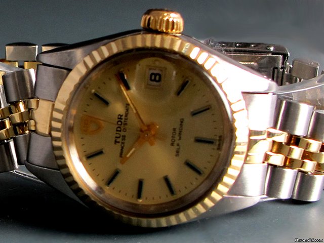 Tudor "Princess Oysterdate", Damenuhr, Stahl/Gold watches