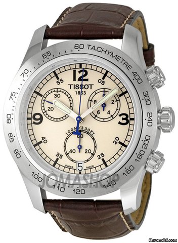Tissot V8 Steel Chronograph Brown Mens Watch T36.1.316.72 watches