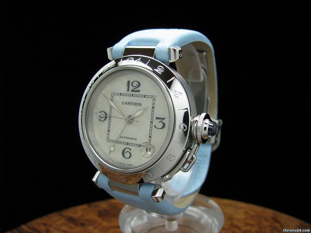 Cartier Pasha Gmt Limited Automatic Edelstahl Armbanduhr Ref 2377 watches