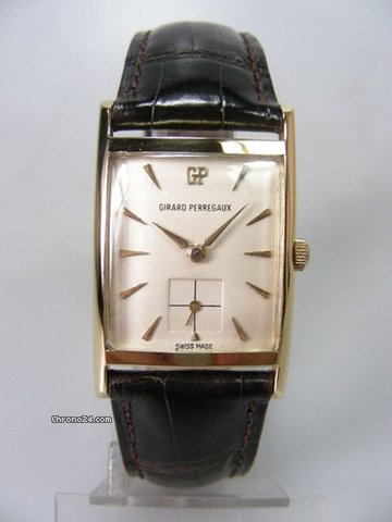 Girard Perregaux Rectangulaire vintage en or jaune watches