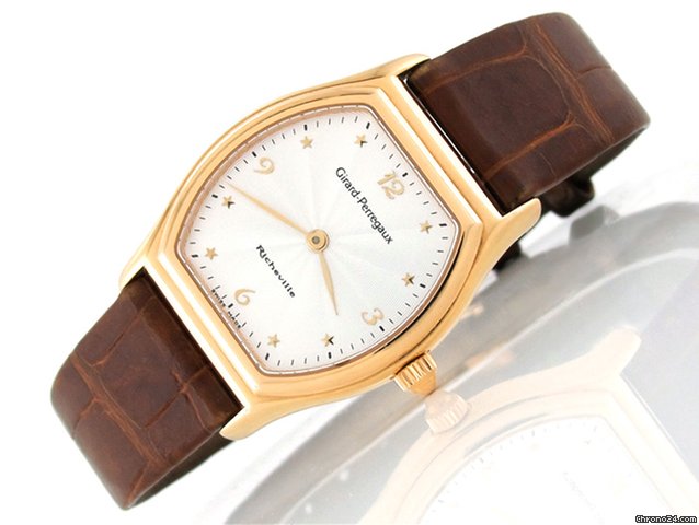 Girard Perregaux Damen "RICHEVILLE" 750/- Gelbgold Automatik watches
