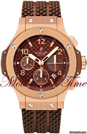 Hublot BIG BANG CAPPUCCINO ROSE GOLD ON RUBBER STRAP 41mm rare watches