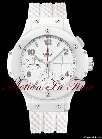 Hublot BIG BANG ASPEN ALL WHITE CERAMIC 41mm EXTREMELY RARE CHRONO watches