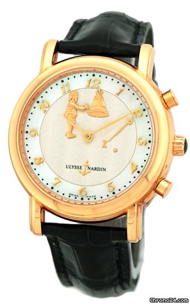 Ulysse Nardin Gent's 18K Rose Gold Hour Striker San Marco Strapwatch watches