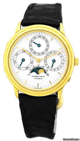 Audemars Piguet Gent's 18K Yellow Gold Quantieme Perpetual Calendar Automatique Strapwatch watches
