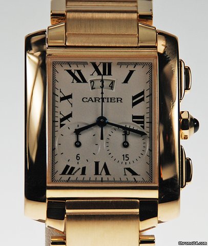 Cartier 18K Y/G TANK FRANCAISE CHRONO, GENTS - watches