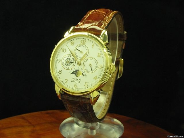 Movado 18kt Gold Herrenuhr Ewiger Kalender, Limitiert watches