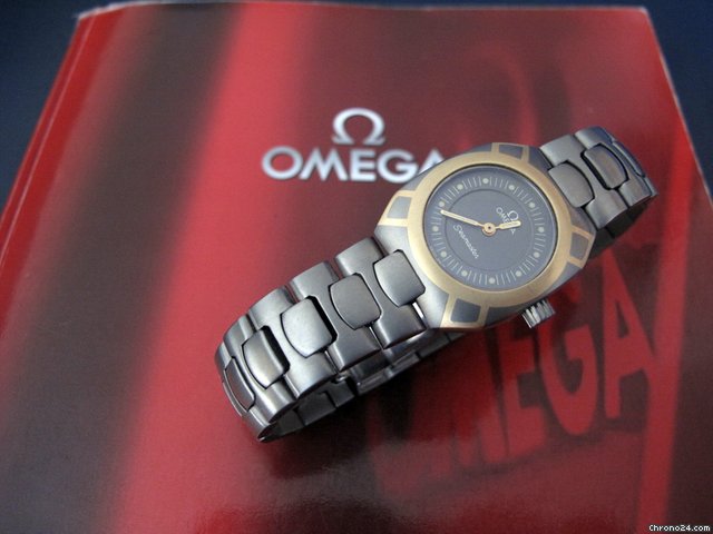 Omega Seamaster Mini Damenuhr Titan/Gold watches