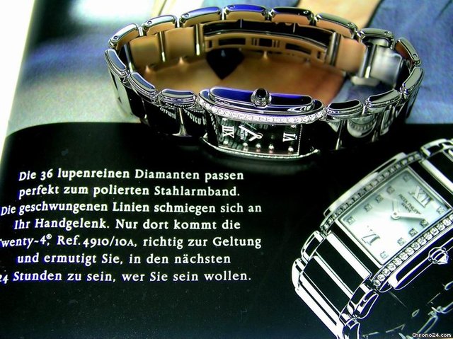 Replica Patek Philippe Twenty-4 Edelstahl & Brillanten Watch