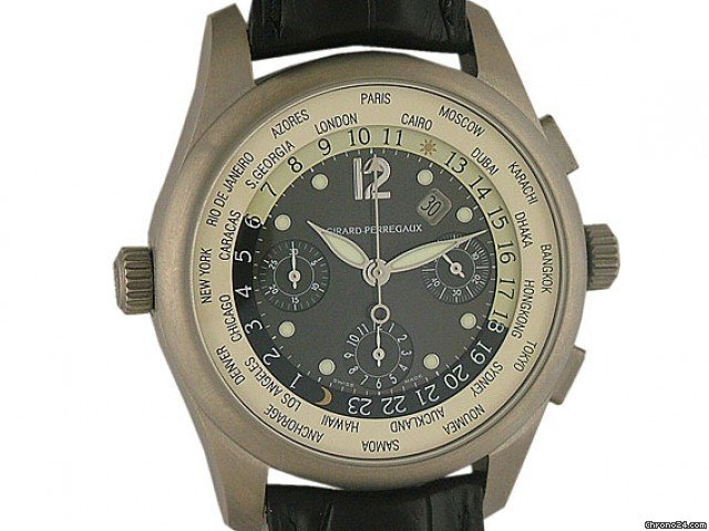 Girard Perregaux WW.TC Weltzeit Chronograph 43mm watches