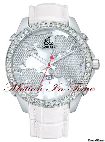Jacob & Co. "THE WORLD IS YOURS" 5-TIMEZONE 40mm -RARE- FULL DIAMOND watches