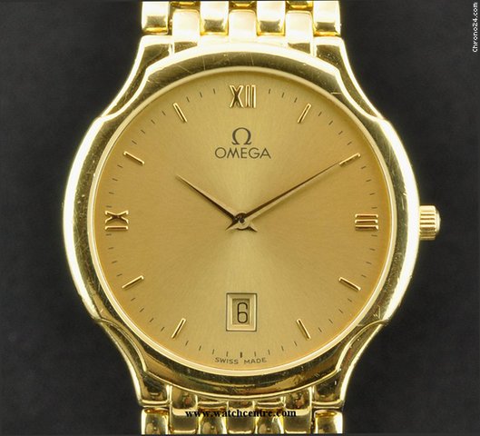 Omega 18k Yellow Gold Champagne Dial Gents DeVille watches