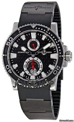 Ulysse Nardin Maxi Marine Diver Black Dial Mens Watch 263-33-3C-82 watches