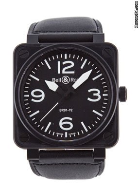 Bell & Ross Aviation Black Dial Automatic 46 MM Mens Watch BR01-92-CB watches