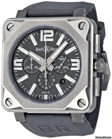 Bell & Ross Aviation Pro Titanium Chronograph Mens Watch BR0194-PRO-TI watches