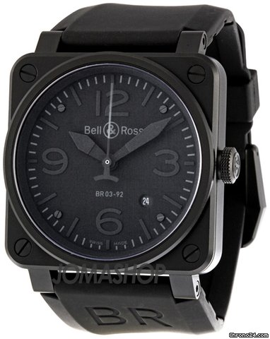 Bell & Ross Aviation Phantom All Black Dial Automatic 42MM Mens Watch BR-03-92-PHANTOM watches