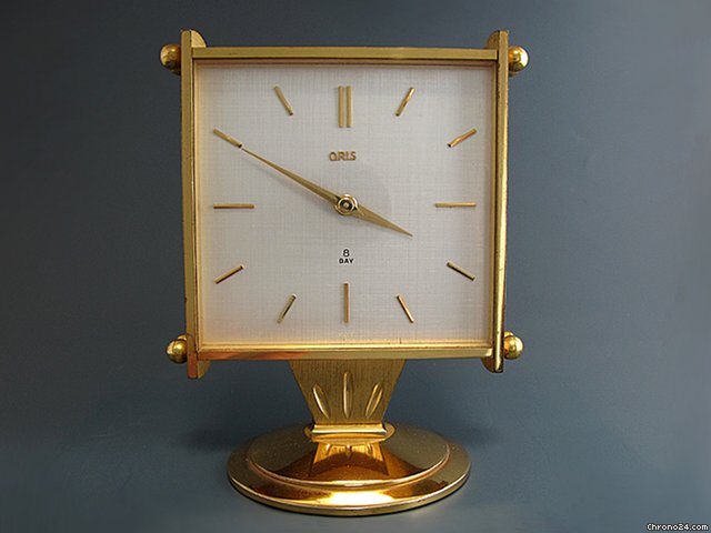 Oris Tischuhr, vergoldet, 8-Tage-Werk, Handaufzug watches