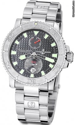 Ulysse Nardin Maxi Marine Diver Weinrot NEU incl MWST mit B & P watches