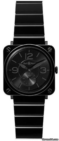 Bell & Ross Aviation Black Phantom Ceramic Unisex Watch BRS-BLK-CER-PHT watches