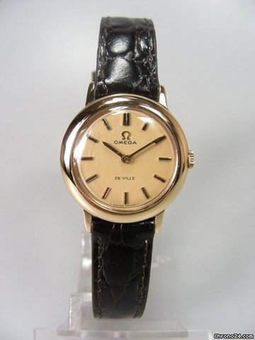 Omega De Ville lady or plaquee watches
