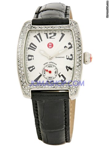 Michele Mini Urban Diamond Black Ladies Watch MWW02A000004 watches