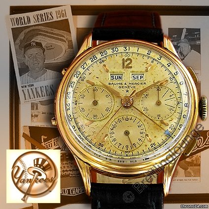 Baume & Mercier Dato-Compax New York Yankees - Team of 1961 18 Kt Gold watches
