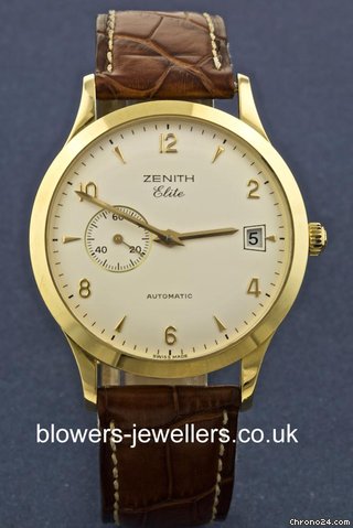 Zenith 18ct Yellow Gold Zenith Elite Automatic 30.0125.680/01 watches