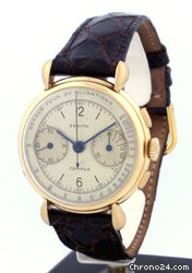 Zenith 2 Register Chronograph circa 1930's watches