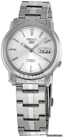 Replica Seiko 5 Silver Dial Stainless Steel Automatic Mens Watch SNKK65 Watch