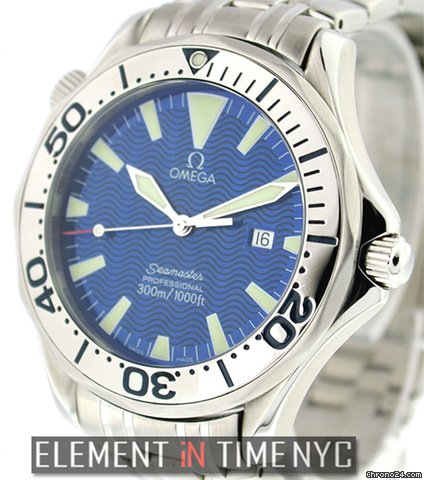 Omega Seamaster 300m Chronometer Blue Wave Dial 2255.80.00 watches