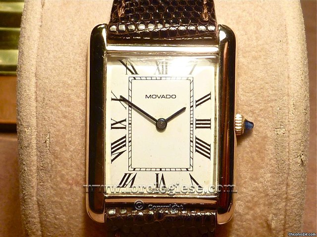 Movado Tank Vintage 1960's - Solid Gold watches
