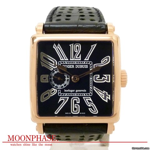 Roger Dubuis G34 21 5 9.63 ゴールデンスクエア 34mm RG 黒?アラビアダイヤル Golden Square watches