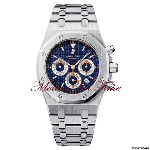 Audemars Piguet ROYAL OAK CHRONOGRAPH AUTOMATIC NEW STYLE BLUE DIAL STEEL watches