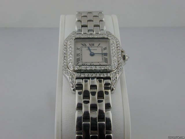 Cartier Panther Ladies Pre-Owned White Gold with diamo watches