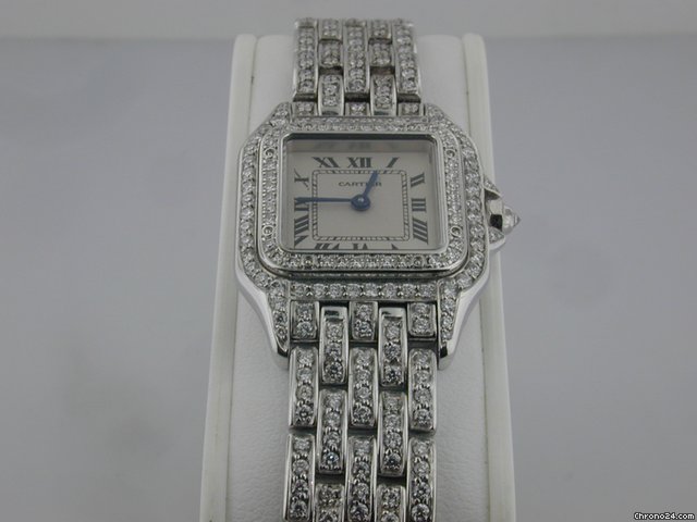 Cartier White Gold Diamond Panther watches