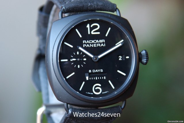 Panerai PAM 384 Radiomir 8 day Ceramic Special Ed. watches