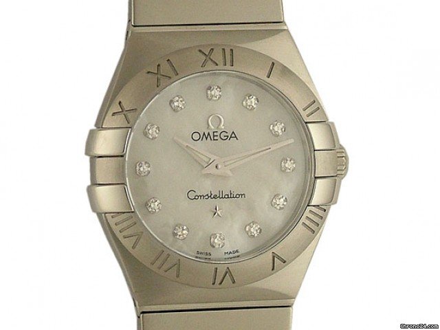 Omega Constellation Ladies Mini Diamond Perlmutt 24mm watches