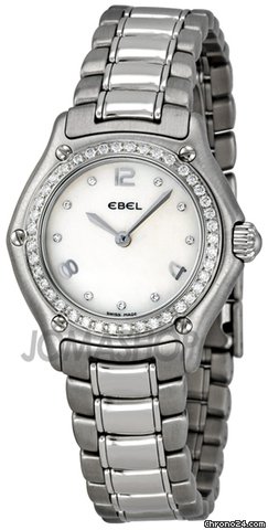 Ebel 1911 White Mother of Pearl Dial Stainless Steel Ladies Watch 9090214-19865P watches