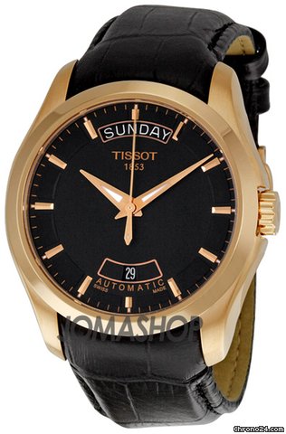 Tissot Couturier Rose Gold Tone Mens Watch T0354073605100 watches