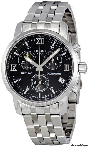 Tissot PRC 200 Chronograph Black Dial Mens Watch T0144171105800 watches