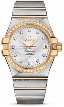 Omega Constellation Chronometer 35 mm Brushed Steel and Yellow Gold watches