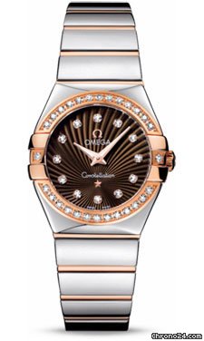 Omega Constellation Quartz 27 mm Polished Steel and Red Gold watches