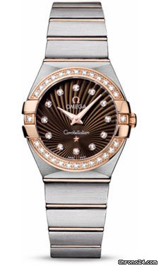 Omega Constellation Quartz 27 mm Brushed Steel and Red Gold watches